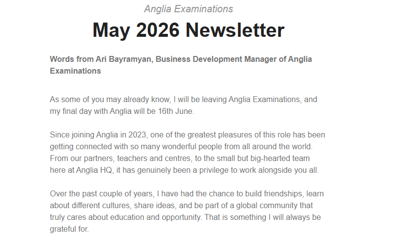 may newsletter